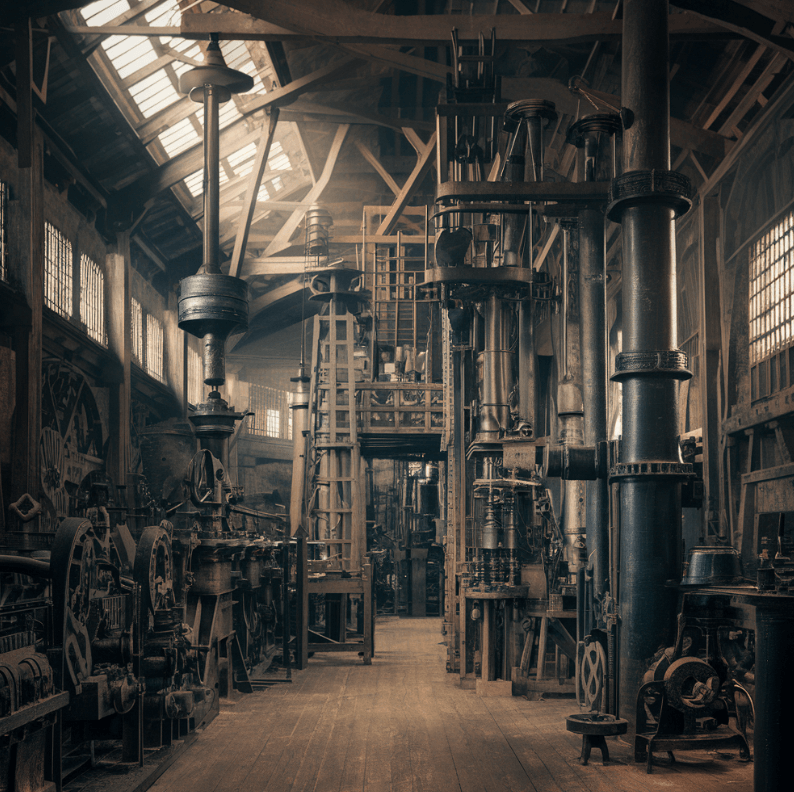 Industrial Revolution - inside a factory